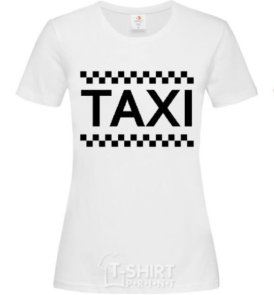 Женская футболка ТАКСИ Белый фото