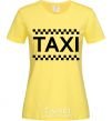 Women's T-shirt TAXI cornsilk фото