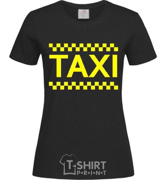 Женская футболка ТАКСИ Черный фото