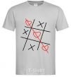 Men's T-Shirt TIC-TAC-TOE grey фото