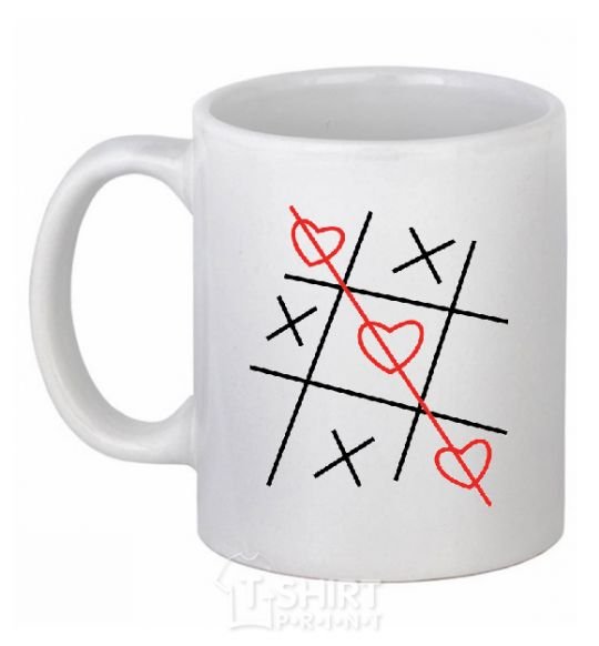 Ceramic mug TIC-TAC-TOE White фото