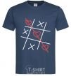Men's T-Shirt TIC-TAC-TOE navy-blue фото