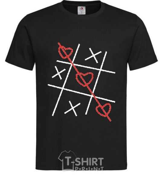 Men's T-Shirt TIC-TAC-TOE black фото