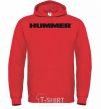 Men`s hoodie HUMMER bright-red фото