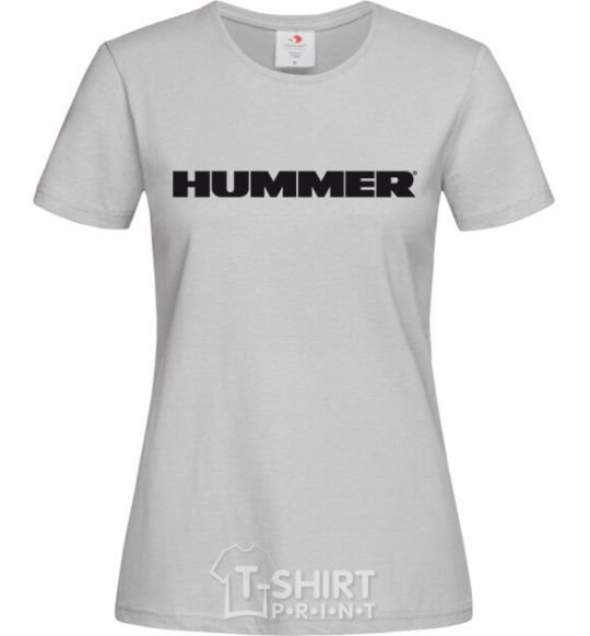 Women's T-shirt HUMMER grey фото