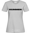 Women's T-shirt HUMMER grey фото