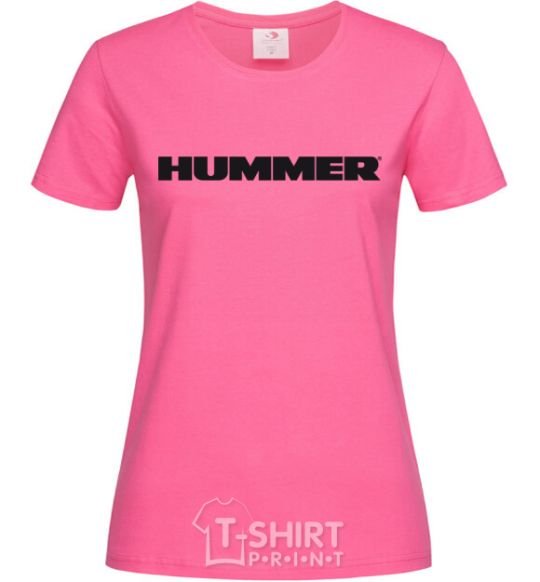 Women's T-shirt HUMMER heliconia фото