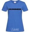 Women's T-shirt HUMMER royal-blue фото