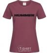 Женская футболка HUMMER Бордовый фото