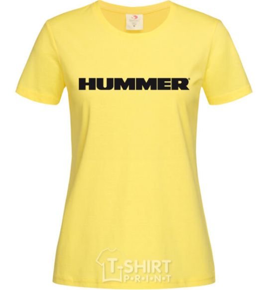 Women's T-shirt HUMMER cornsilk фото