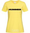 Женская футболка HUMMER Лимонный фото