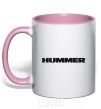 Чашка с цветной ручкой HUMMER Нежно розовый фото
