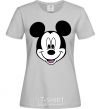 Women's T-shirt Mickey Mouse grey фото