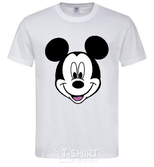 Men's T-Shirt Mickey Mouse White фото