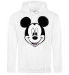 Men`s hoodie Mickey Mouse White фото