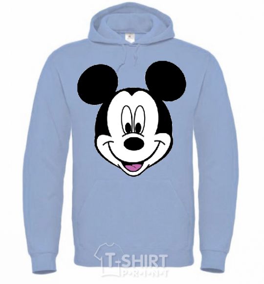 Men`s hoodie Mickey Mouse sky-blue фото