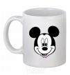 Ceramic mug Mickey Mouse White фото
