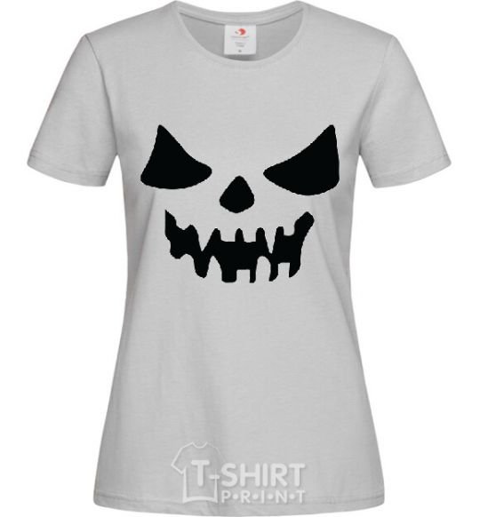 Женская футболка Хеллоуин V.1 Серый фото
