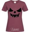 Women's T-shirt Halloween V.1 burgundy фото