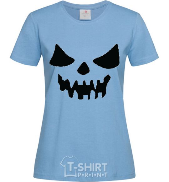 Women's T-shirt Halloween V.1 sky-blue фото