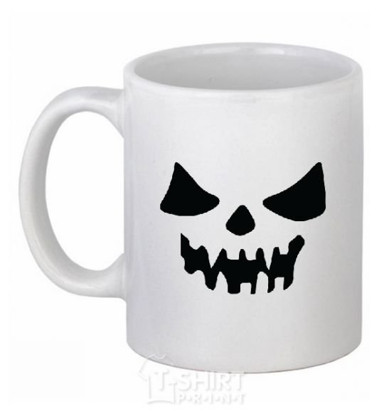 Ceramic mug Halloween V.1 White фото