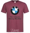 Men's T-Shirt BMW burgundy фото