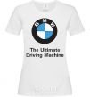 Women's T-shirt BMW White фото