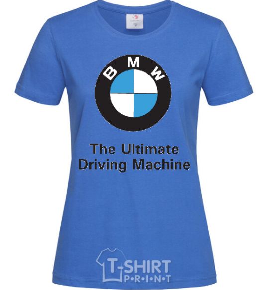 Women's T-shirt BMW royal-blue фото