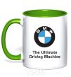 Mug with a colored handle BMW kelly-green фото