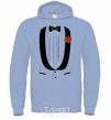Men`s hoodie SUIT sky-blue фото