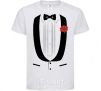 Kids T-shirt SUIT White фото