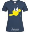 Women's T-shirt DUCK navy-blue фото