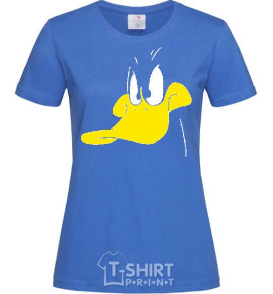 Women's T-shirt DUCK royal-blue фото