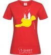 Women's T-shirt DUCK red фото