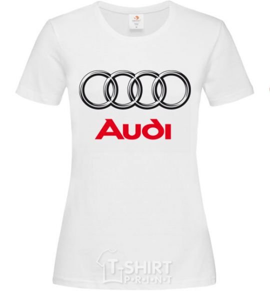 Женская футболка AUDI Белый фото