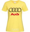 Женская футболка AUDI Лимонный фото