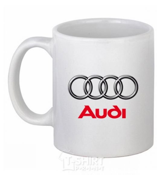 Ceramic mug AUDI White фото