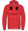 Men`s hoodie SMILE! bright-red фото