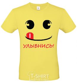 Men's T-Shirt SMILE! cornsilk фото