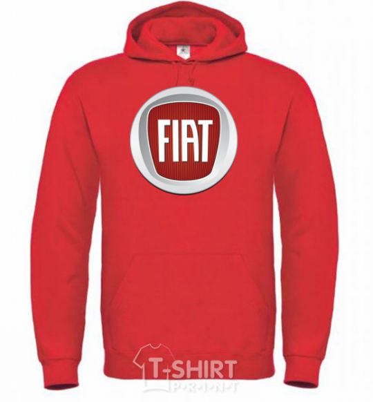 Men`s hoodie FIAT bright-red фото