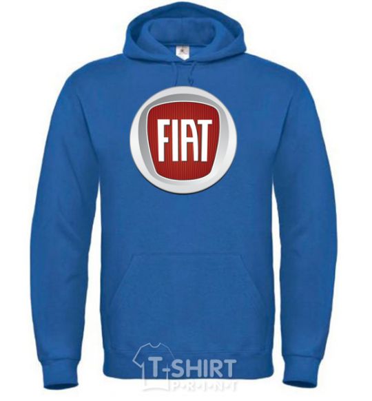 Men`s hoodie FIAT royal фото