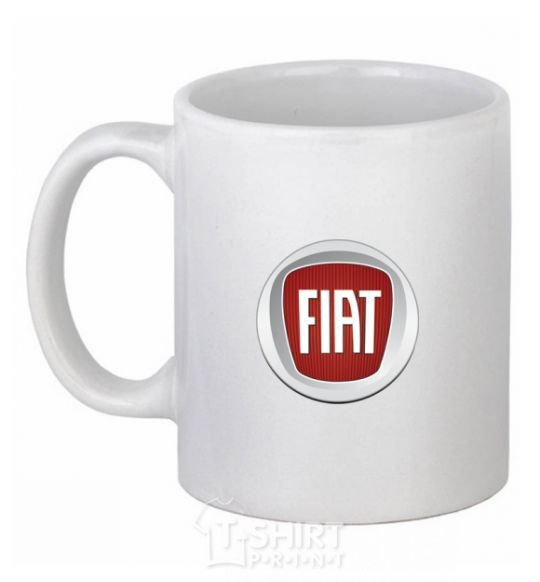 Ceramic mug FIAT White фото