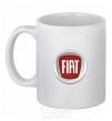 Ceramic mug FIAT White фото