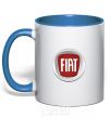 Mug with a colored handle FIAT royal-blue фото