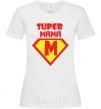 Женская футболка SUPER MAMA Белый фото