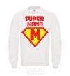 Sweatshirt SUPER MAMA White фото