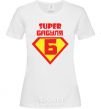 Women's T-shirt SUPER GRANDMA White фото