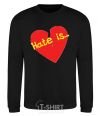 Sweatshirt HATE IS black фото