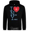 Men`s hoodie I LOVE NEW YEAR black фото