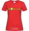 Women's T-shirt POSITIVE red фото